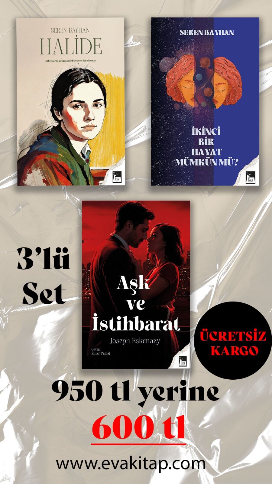 HALİDE-İKİNCİ BİR HAYAT MÜMKÜN MÜ?-AŞK VE İSTİHBARAT - ÜÇLÜ SET